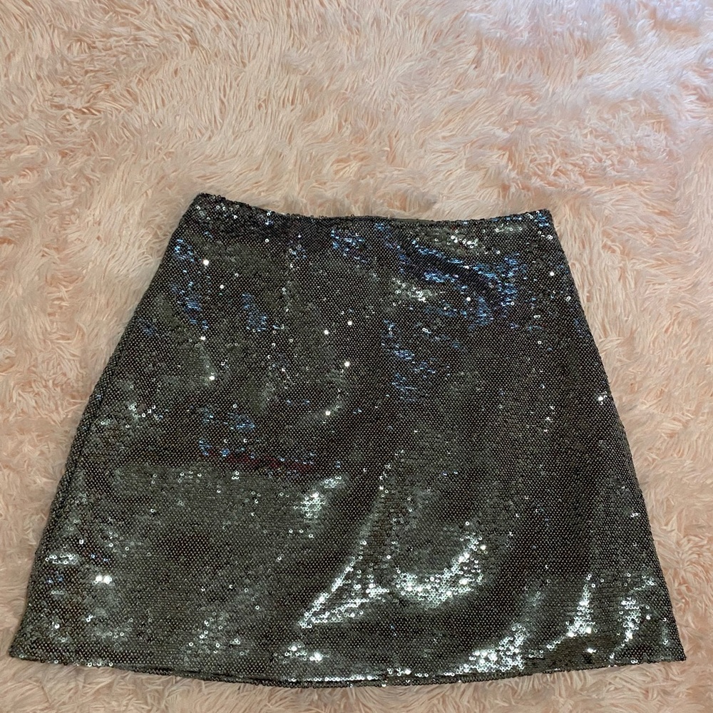 GAP Silver Skirt